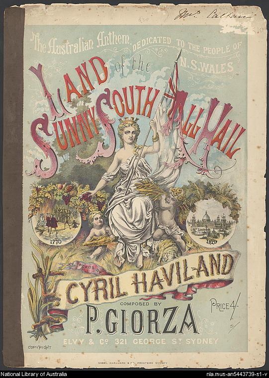 ! 5! The cover page of the song Land of the Sunny South by Paolo Giorza Sydney - 1879 ACKNOWLEDGMENTS I would like to acknowledge the support of the Australian Research Theology Foundation and the