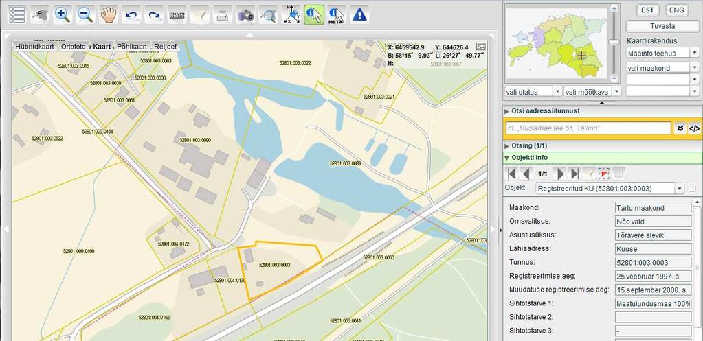 ided web map applications stonian Land Board s Geoportal http://geoportaal.maaamet.