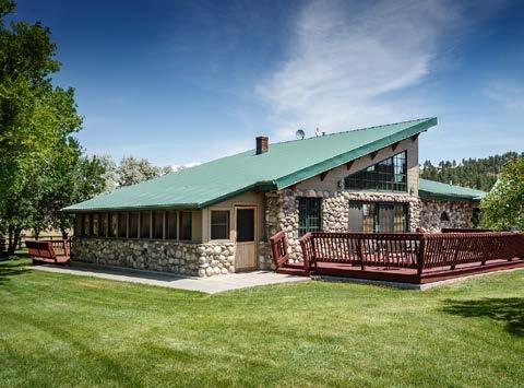 There is a well-maintained log home on the ranch that was originally built in 1910 which has undergone