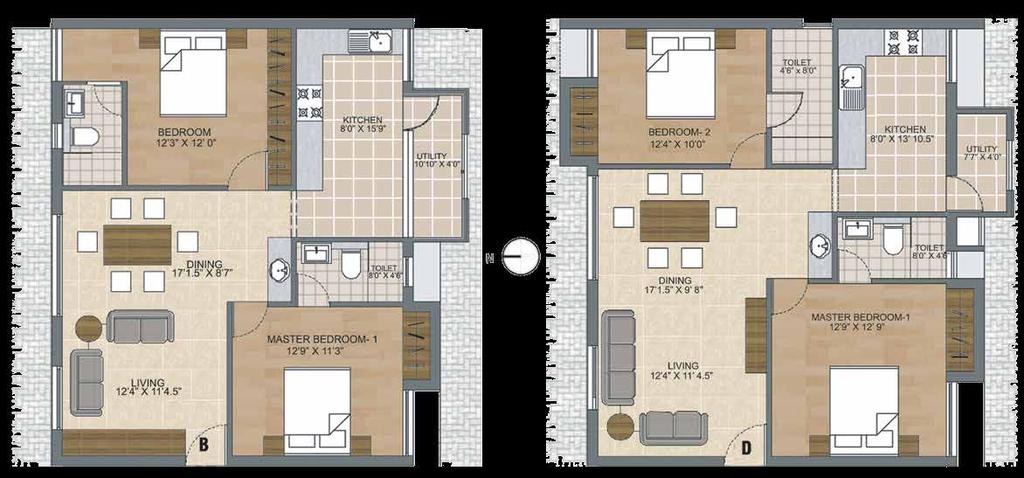 Apartment Type B & D Type B -