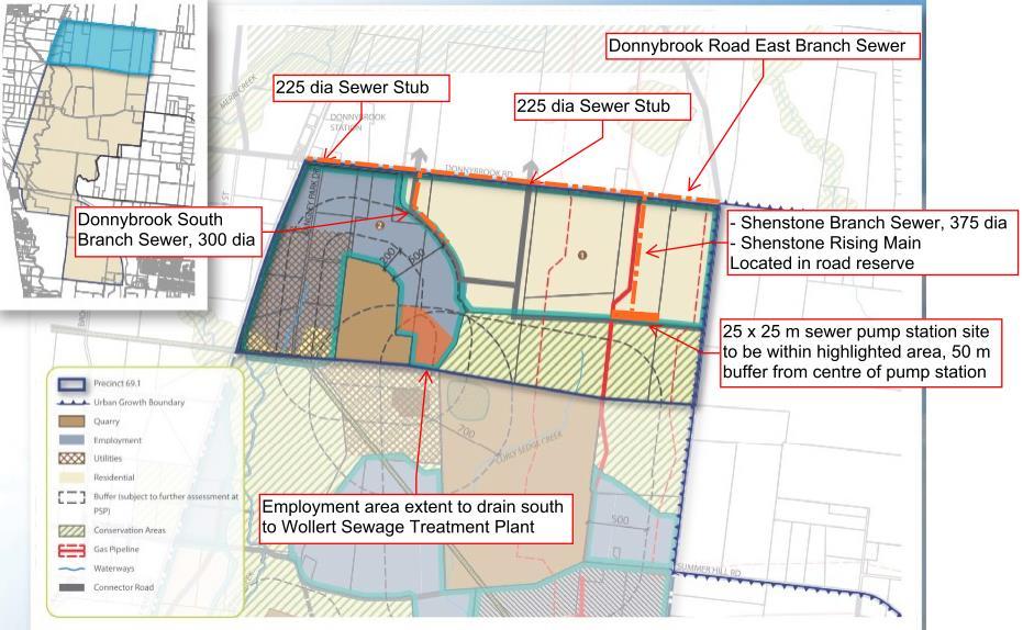 Utility ervices Infrastructure Assessment henstone Park Precinct tructure Plan These assets are shown in the following figure and on the ewerage Plan in Appendix A.