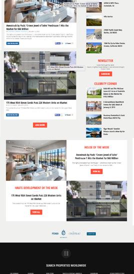 the investment. THE $3,000 MONTHLY SPONSORSHIP INCLUDES The Top Banner Ad (728x90) on HauteResidence.