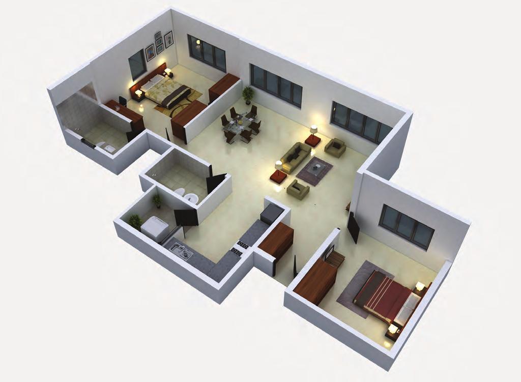 Typical Type C Unit Plan (B + T) 8 7 6 5. Foyer - 5 5 x 6 8. Living/ Dining - 9 x. Kitchen - 8 0 x.