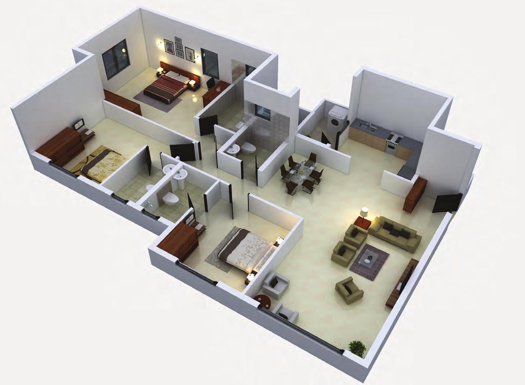 Typical Type A Unit Plan (B + T) 9 0 7 8 6 5. Living - 0 x. Dining. Kitchen - 8 x 0. Utility - 8 8 x 0 5. Bedroom - 0 x 0 6.