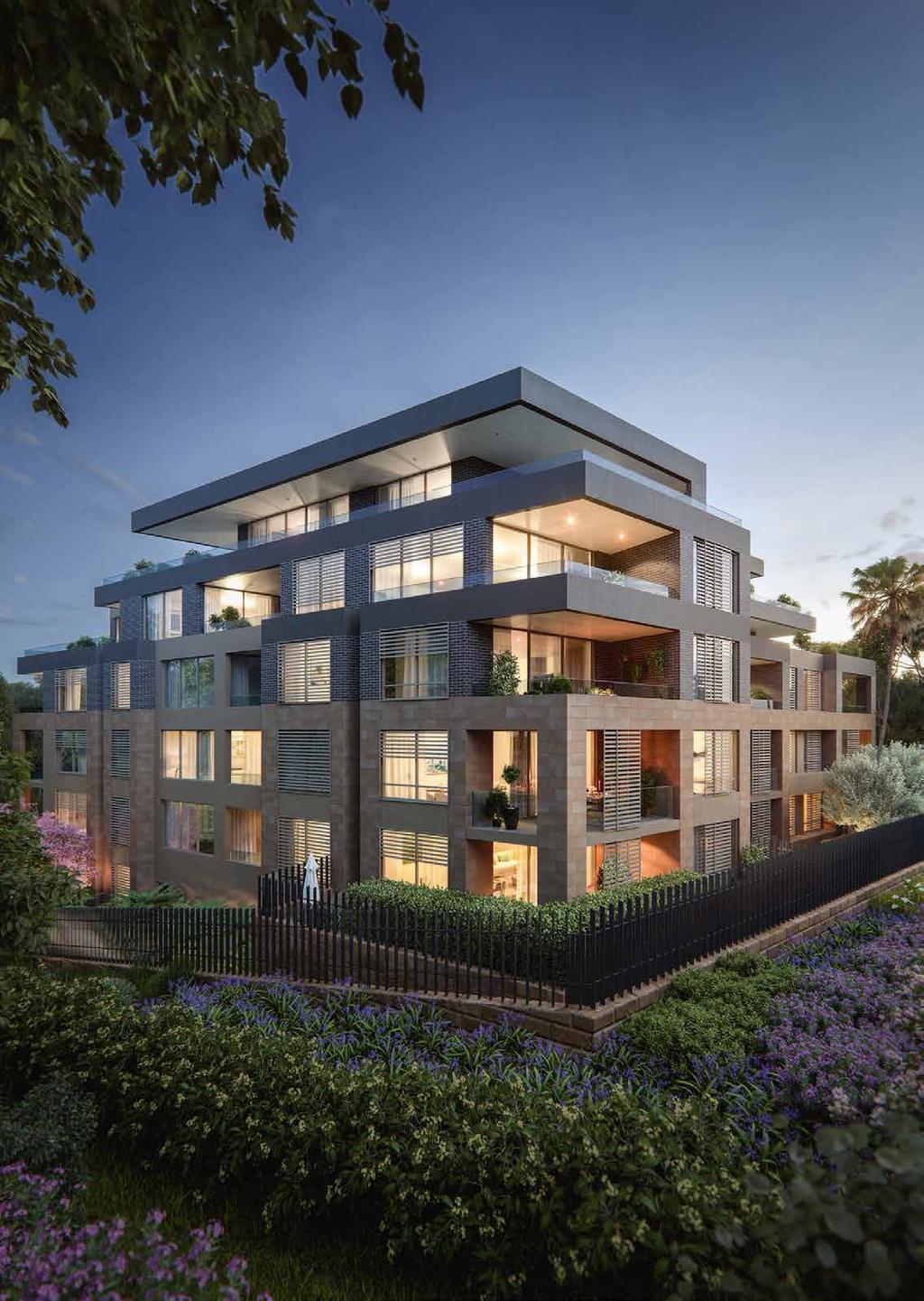 EXTERIOR - BUILDING A ARCHITECTURAL STYLE AND SOPHISTICATION Octavia delivers the finest architecture and interior design to the peaceful heart of leafy Killara.