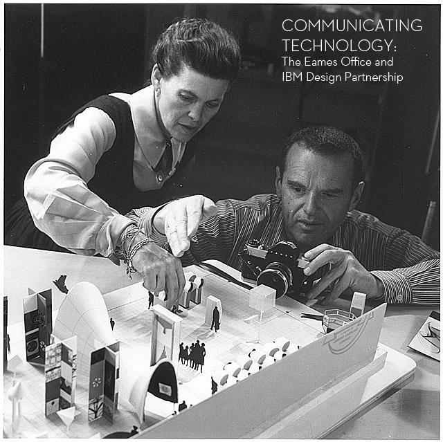 Ray and Charles working on a conceptual model for 'Mathematica" c. 1960 Library of Congress Archives Byra J. and William P.