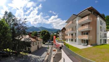 AlpenParks Residence Areitbahn: 6 holiday homes on two floors with grand view of the Kitzsteinhorn.