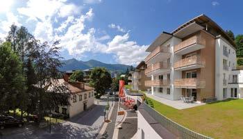 AlpenParks Residence Areitbahn: 11 holiday homes on two floors with grand view of the Kitzsteinhorn.