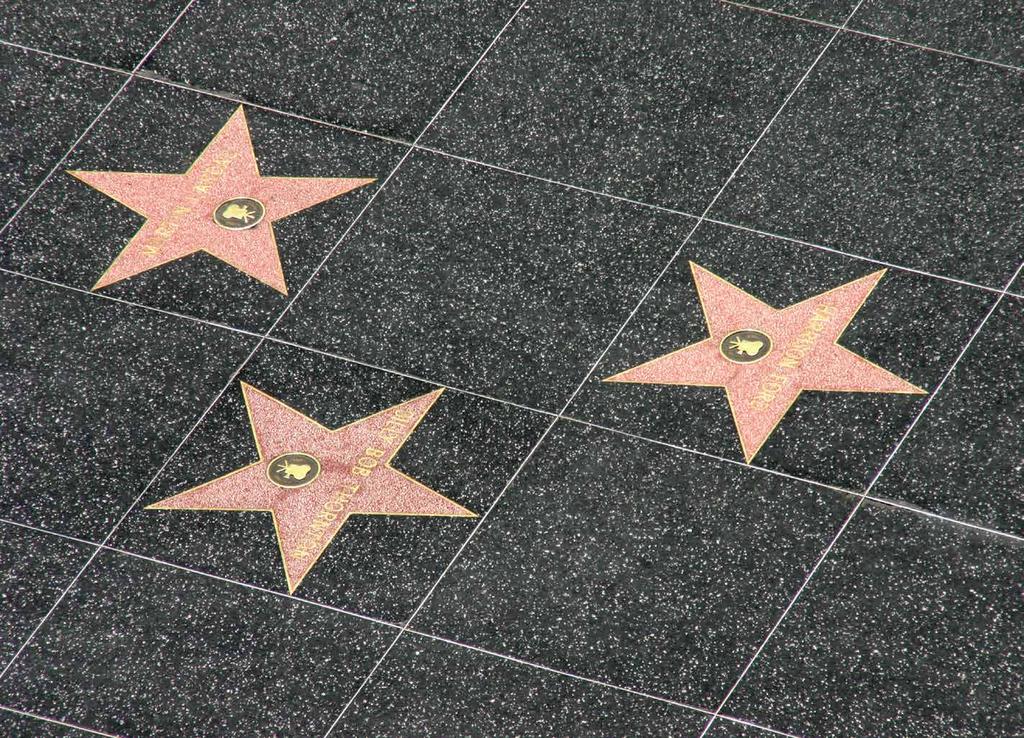 Walking track inspired by Hollywood's Walk of Fame Fame is fleeting, but not in your case.