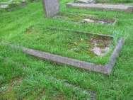 AND WAS INTERRED AT ARNOS VALE CEMETERY, BRISTOL. Slab with a slightly curved upper surface.