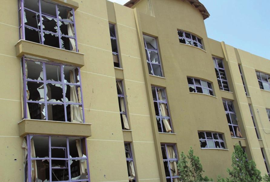 Figure 2. Damage to Al-Azhar University Library in Gaza, 2009. Photo by Mr. Rami Al-Hindawi they release the books, they tell you to come and pick them up. But then you have to pay money. Why?
