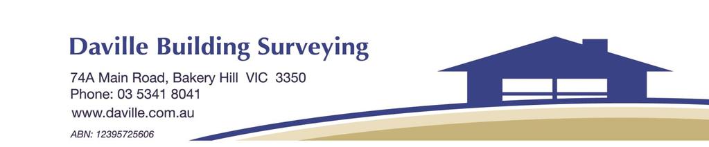 Appointment of Relevant Building Surveying Terms of Appointment By completing this form, the Owner acknowledges that they have appointed Daville Building Surveying Pty Ltd to provide to the Owner