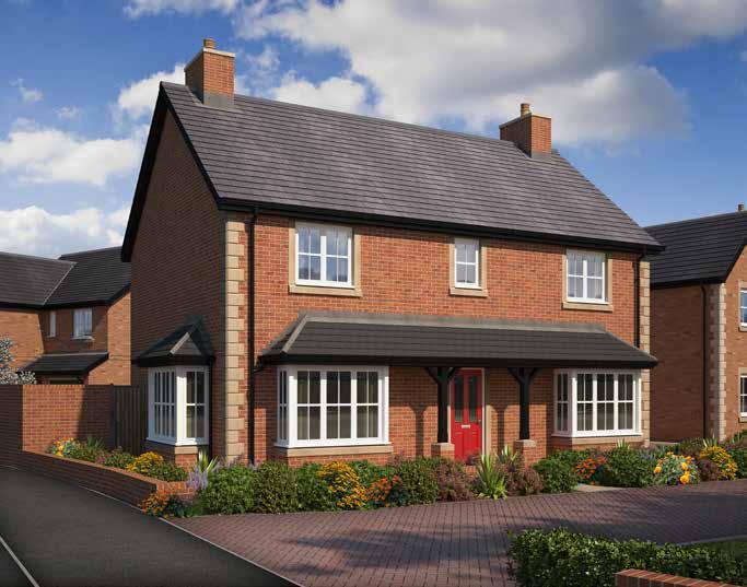 The Taunton The Arundel 4 Bedroom Detached with Integral Single Garage Approximate square