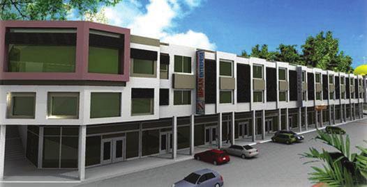 -THE NONGCHIK HEIGHTS COMMERCIAL The project comprised of 24 units of 3-storey shop office with price ranging from RM750,000