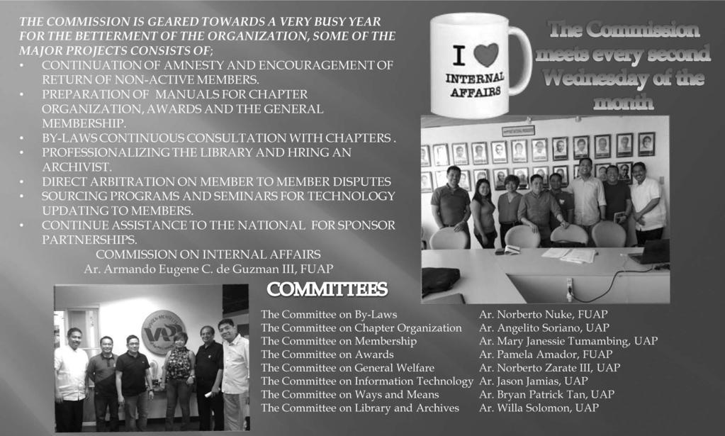 It is indeed an honor to be in this year s UAP National Board, and like the other officers, I look forward with great expectations to another year of unprecedented accomplishments and achievements.
