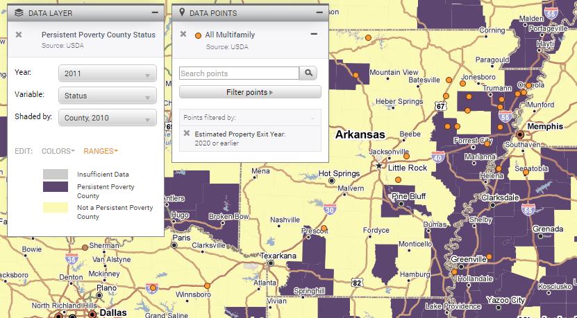 Map: USDA MFH and