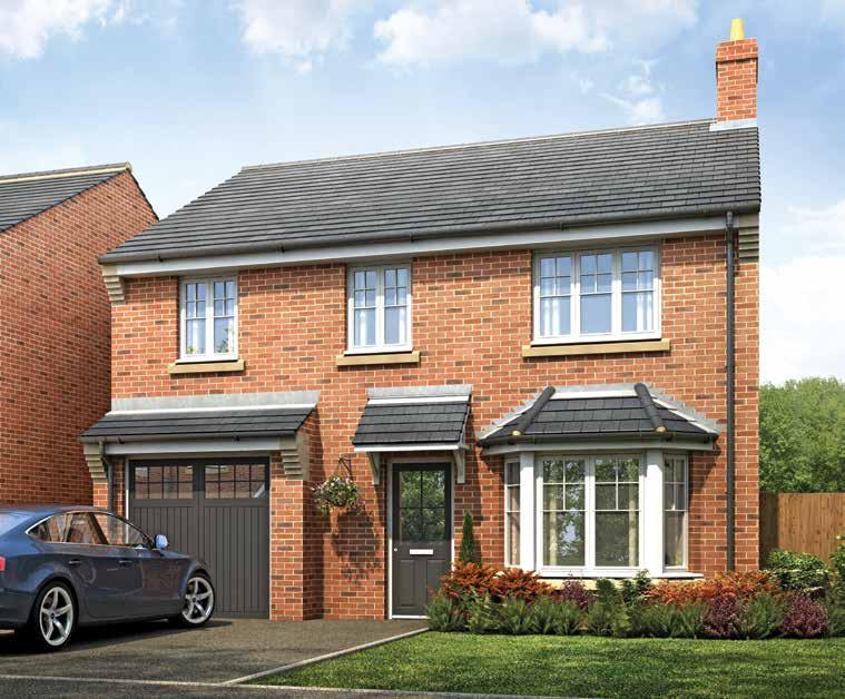 Kingfishers The Downham 4 bedroom detached home The Downham is a 4 bedroom house with an integral garage, offering plenty of space for growing families.