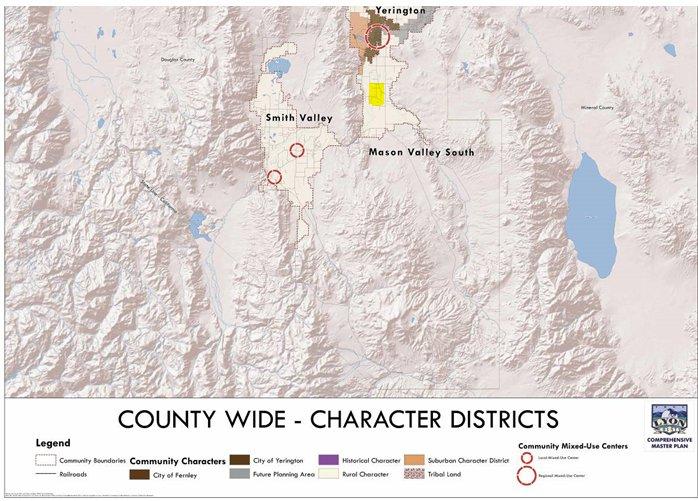 Within the 2010 Comprehensive Master Plan Mason Valley is an area categorized as having a Rural Character District.