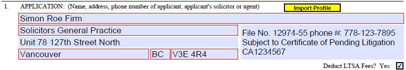 (4) Election to proceed subject to a certificate of pending litigation or caveat. a. If, at the time the application is submitted, it is intended to register the applicant s title subject to a certificate of pending litigation under s.