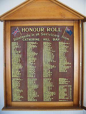F. Mathers is remembered on the Catherine Hill Bay Honour Roll, located at Catherine Hill Bay Surf Club, 69 Flowers