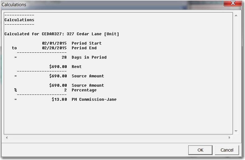 The Recurring Transfer will calculate the rent posted to the ledgers from the appropriate
