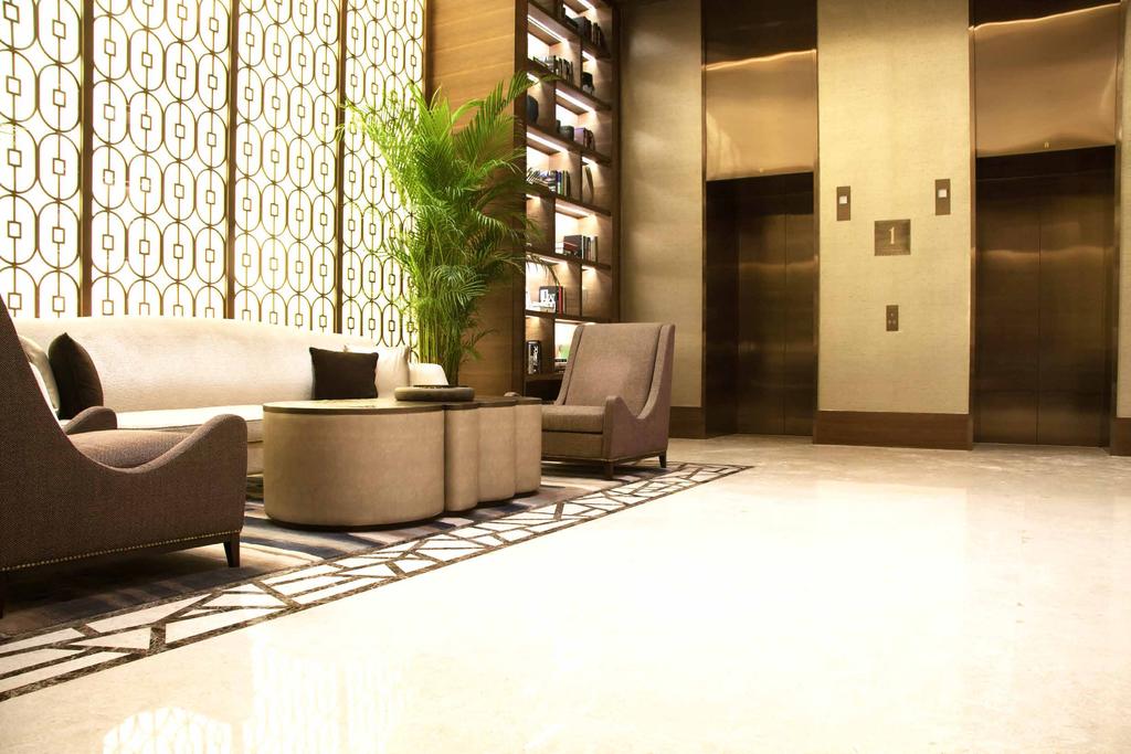 Grand Lobby Every tower has a luxurious and spacious lobby designed to provide maximum flexibility to ensure a relaxed, less cluttered ambience.