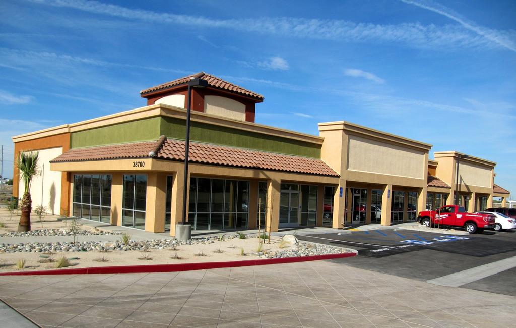 WEST PALMDALE PLAZA Coldwell Banker Commercial Valley Realty is pleased to present the West Palmdale Plaza located in the city of Palmdale s highly sought after, Trade and Commerce Center!