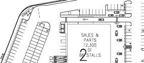 parking stalls. Drawing not to scale Scenario 2 Allows for a potential subdivision or condo property regime (CPR) to create smaller lots ranging from 2 to 15 acres.
