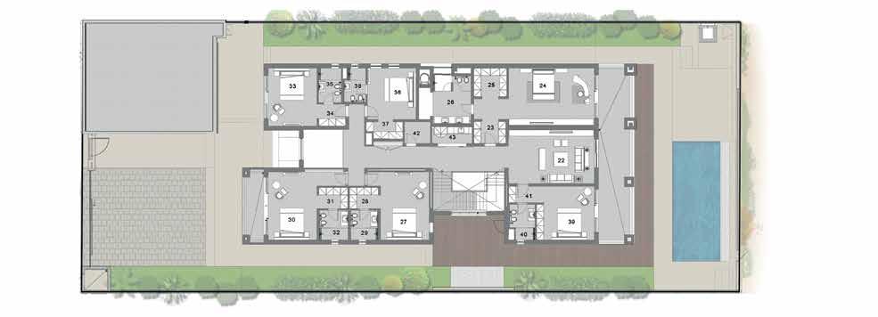 VILLA TYPE 3C GFA Area (sq.m) Area (sq.f) 30 31 Ground Floor 419 4510 beach mansion Average area per plot 1,300 sq.m (13,993 sq.