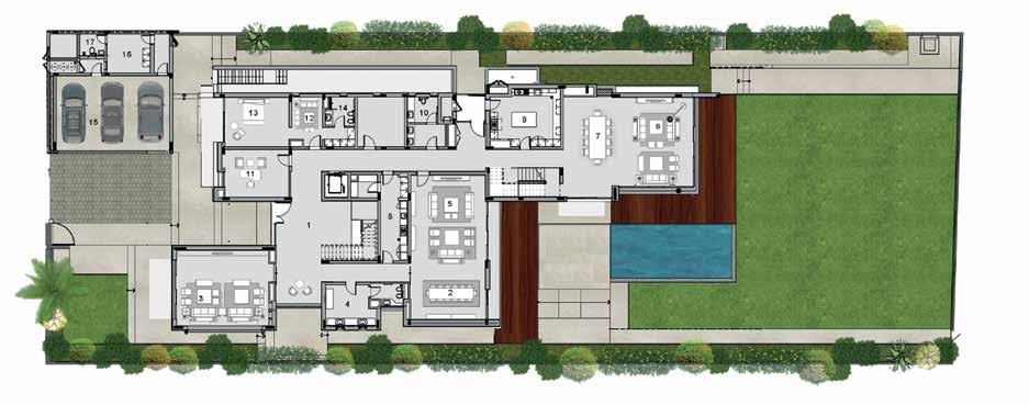 VILLA TYPE 2A 14 15 Basement Floor 338 3,638 beach mansion Average area per plot 2,000 sq.m (21,523 sq.f) GFA Area (sq.m) Area (sq.