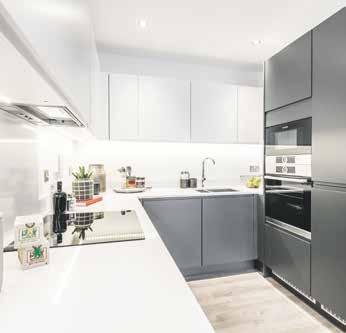 Bosch hob with touch control Bosch stainless steel oven Bosch microwave Integrated Zanussi fridge/freezer Integrated Zanussi dishwasher Stainless steel Blanco sink with contemporary Blanco mixer tap