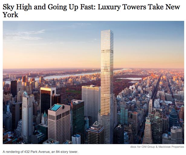 Only 10 floors have been completed in what is intended to be the tallest residential building in the Western Hemisphere a slender, 84-story tower on Park Avenue at 56th Street in Manhattan.