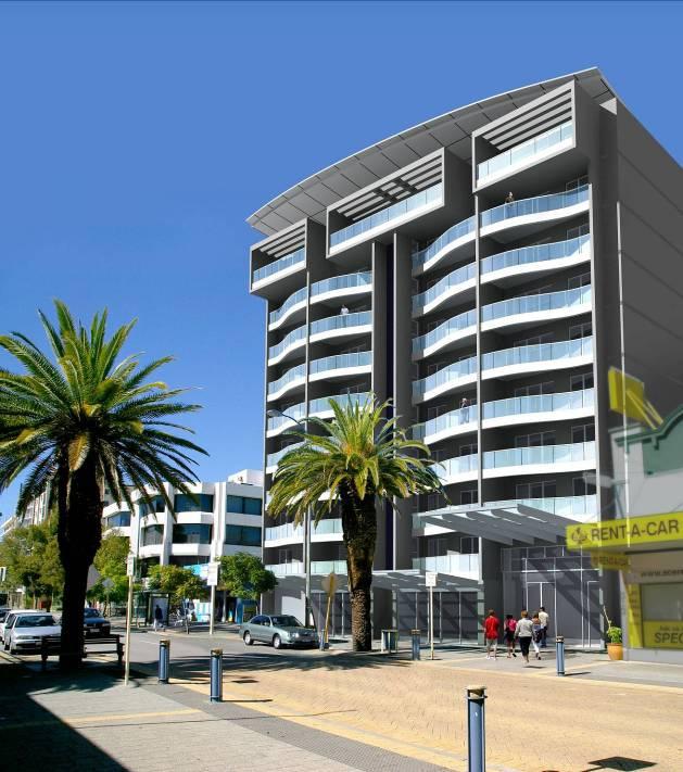 313 Hay Street, Mint Garden Apartments Concept for 57 Apartments over 9 levels with decked