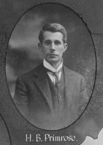 Herman Burton PRIMROSE 1876 1943 Herman was born at Warialda, NSW in 1876, son of Charles Herman Burton Primrose and Sarah Maria Clissold.