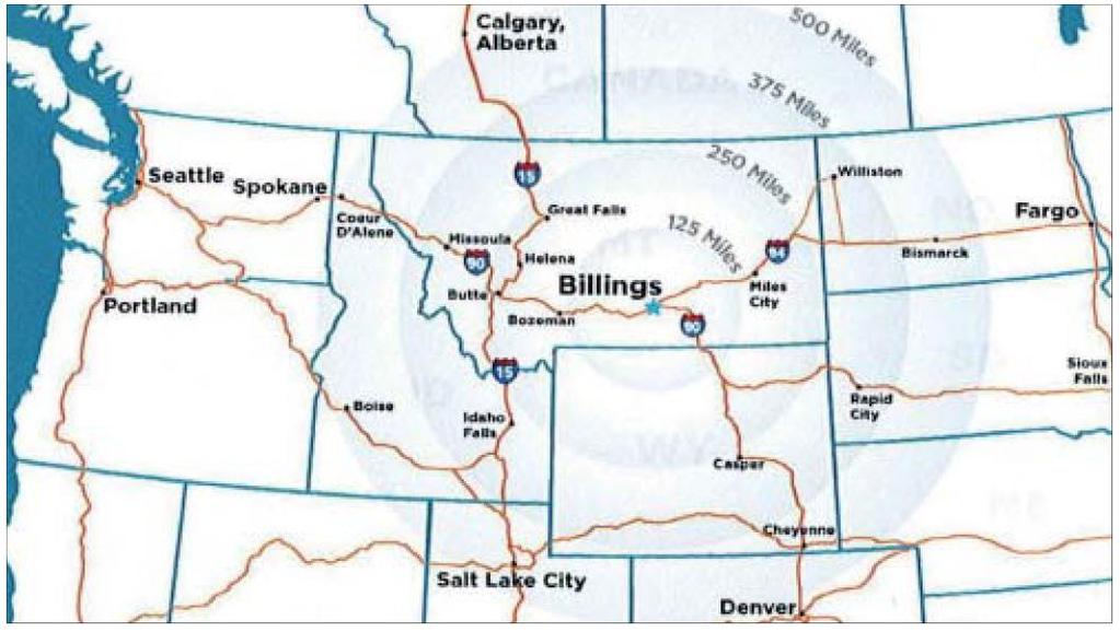 12 BILLINGS TRADE AREA 500,000 people COLDWELL BANKER COMMERCAIL I 1215