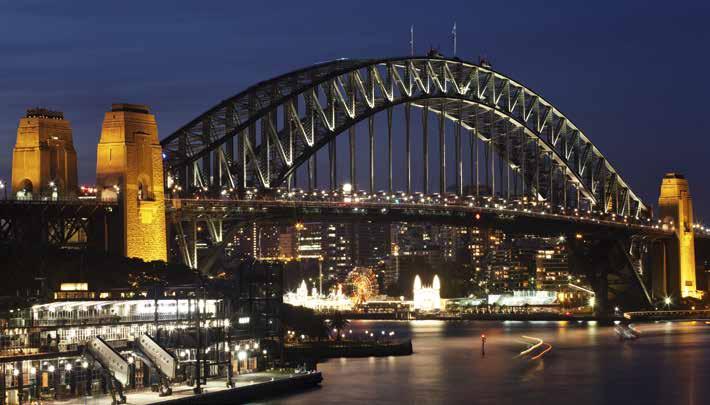 This famous Sydney symbol is constructed in steel and contains six million hand-driven rivets.