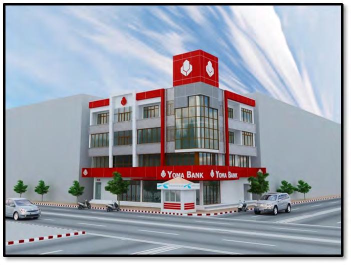 YOMA BANK MANDALAY BRANCH Bokalay Zay Branch Yangon, Myanmar Retail bank branch & office Project