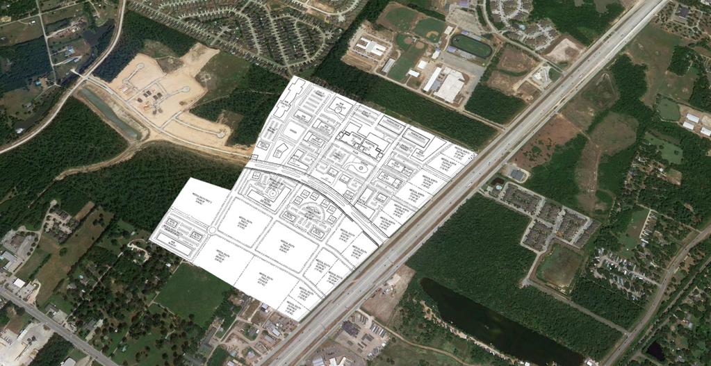 Medical District Aerial View NEW CANEY MIDDLE SCHOOL 1 2 MEDICAL DISTRICT 3 4 Medical District 5 6 11 12 y 8 a w h ig 10 /H 9 6 e t a t s r te n I 59 Tract 1 1.31 acres Tract 2 1.