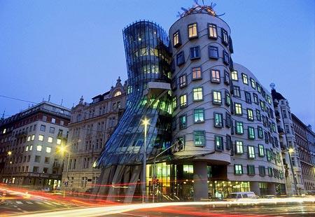 Known for designing grand venues from Spain to California, renowned Canadian-born architect Frank Gehry transformed a neo-renaissance house in Prague to a structure known as the "Dancing House" upon