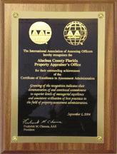 IAAO s Certificate of Excellence in Assessment Administration recognizes jurisdictions that have worked to ensure utilization of best practices to