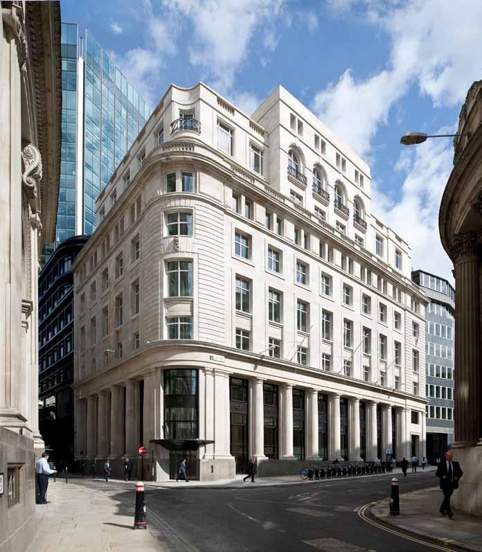 At the historic heart of British business, this impressive development stands opposite the Bank of England.
