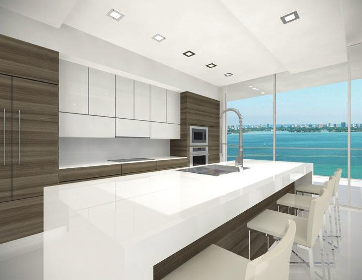 GENIUS LIVES IN THE DETAILS While breathtaking views and an enviable location are plenty of reason to fall in love with Bay House Miami, it is the myriad of fine touches that come together to make