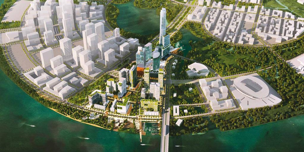 Major projects in Thu Thiem New Urban Area Dai Quang Minh In December 214, Dai Quang Minh Real Estate Investment JSC entered an agreement with the People s Committee of Ho Chi Minh City, under which