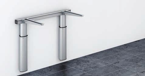 WALL MOUNTED MOUNTED WORKTOP LIFTS WORKTOP - ELECTRIC LIFTS - Electric An electric height-adjustable worktop is ideal in situations where various users both seated and standing use the same workplace.