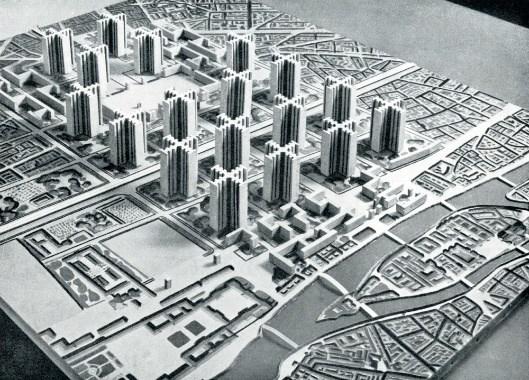 Figure 8: Model of radiant city, Le Corbusier 7 Krier, Leon. "The reconstruction of the city.