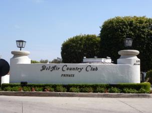 Name: Bel Air Country Club Description: The Bel Air Country Club is located at 10768 Bellagio Road directly north of Sunset Boulevard, east of Sarbonne Road, and west of Stone Canyon Road.