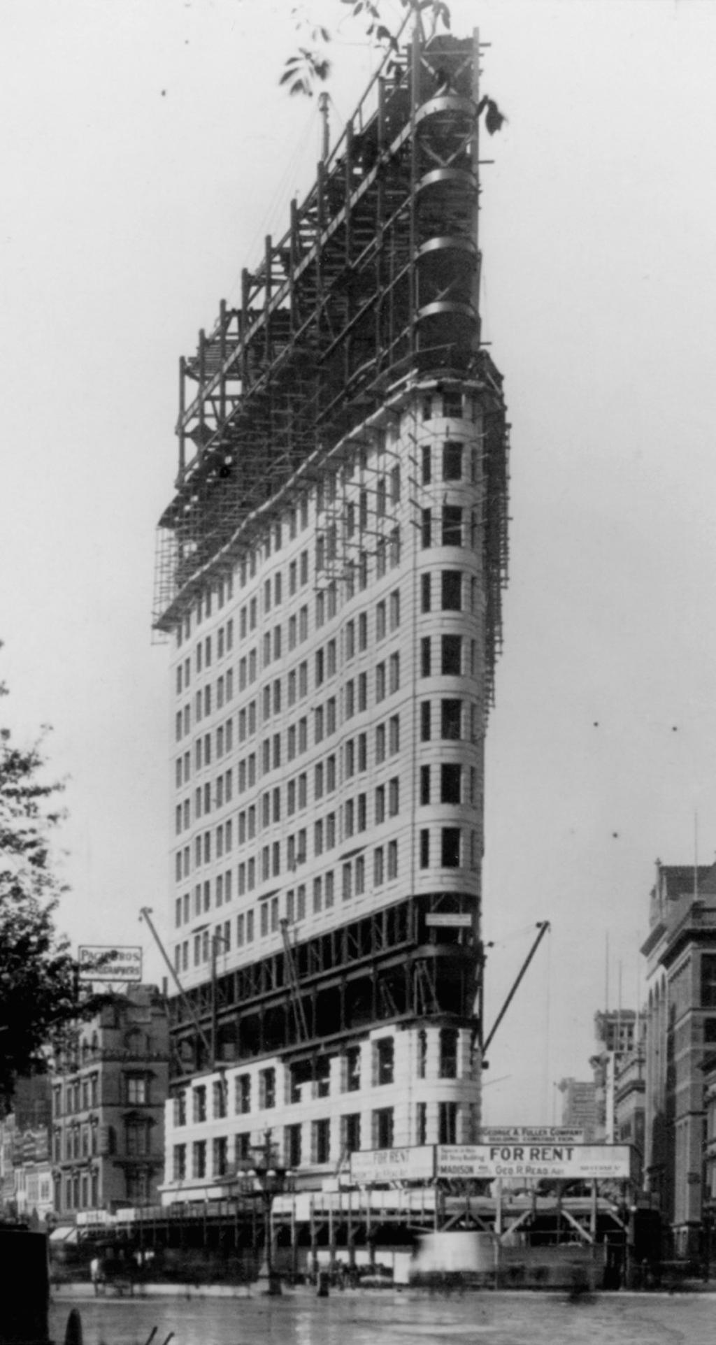 The Flat Iron, as it quickly became known, changed owners many times, but wouldn t be developed until the Chicago-based Fuller Company bought the site in 1901.