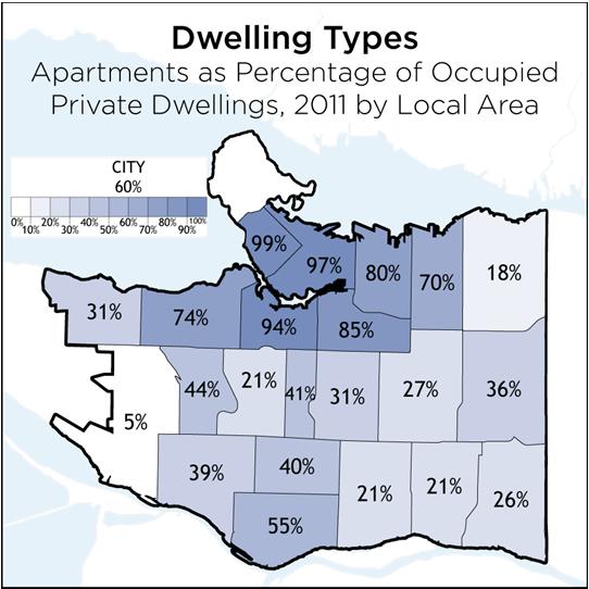 Indicator: Dwelling Types Statistics Canada records the structural type of occupied private dwellings whether they are apartments, detached houses, duplexes and more.