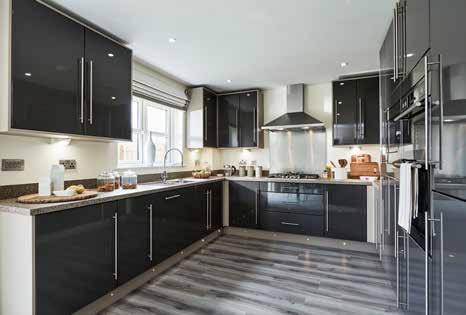 fully integrated kitchen appliances including a 5-hob gas burner,