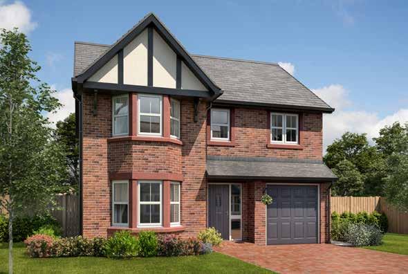 The Boston 4 Bedroom Detached with Integral Single Garage Approximate square footage: 1,377 sq ft The